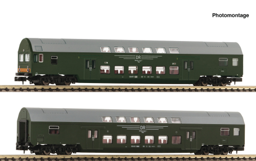 Fleischmann 6260041 2-tlg. Set 1: Doppelstockwagen DR Spur N