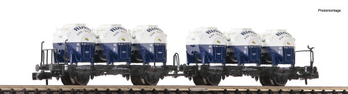 Fleischmann 6660046 Behältertragwagen-Doppeleinheit DB Spur N