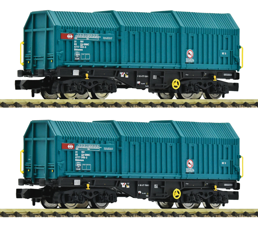 Fleischmann 6660037 2-tlg. Set: Teleskophaubenwagen SBB Spur N