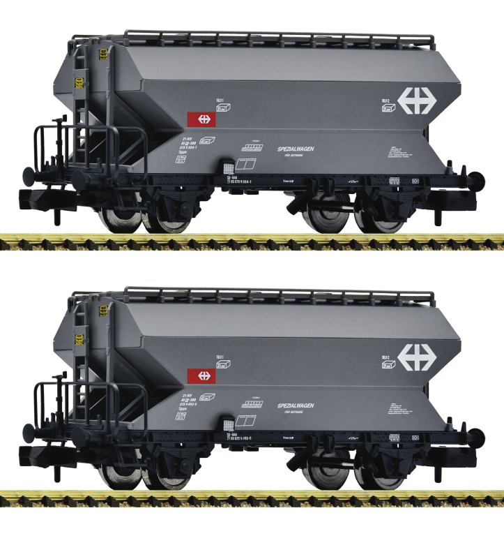 Fleischmann 831313 2-tlg. Set: Getreidesilowagen SBB Spur N