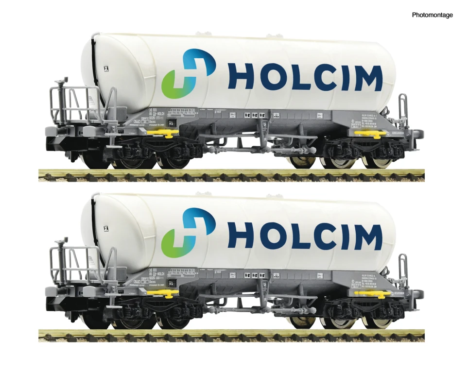 Fleischmann 6660047 2-tlg. Set: Silowagen Holcim Spur N