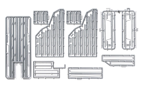 Busch 1999 Super Dachrinnen Set Spur H0