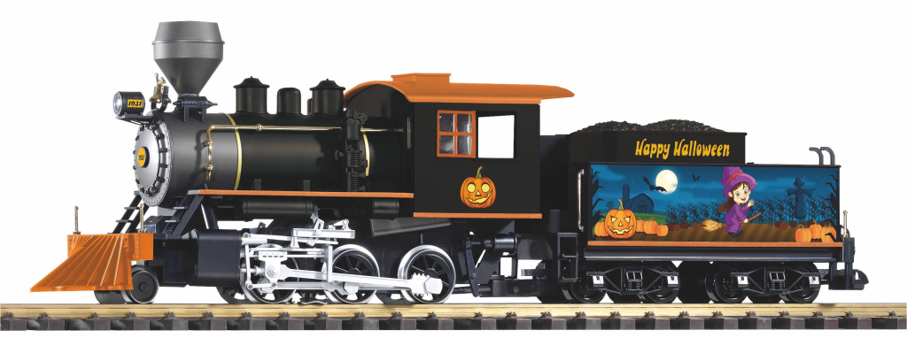 PIKO 38262 US Dampflok Mogul + Tender Halloween mit Sound&Dampf Spur G