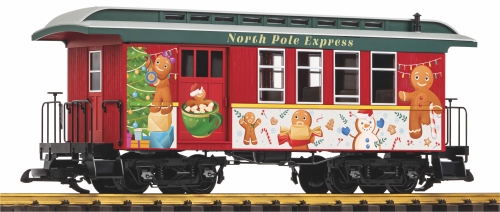 PIKO 38671 Personen Packwagen North Pole Express Spur G