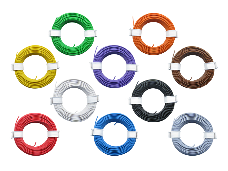 Litze Decoderlitze 0,04mm² LIVY flexibel dünn verschiedene Farben 10 Meter Ring 