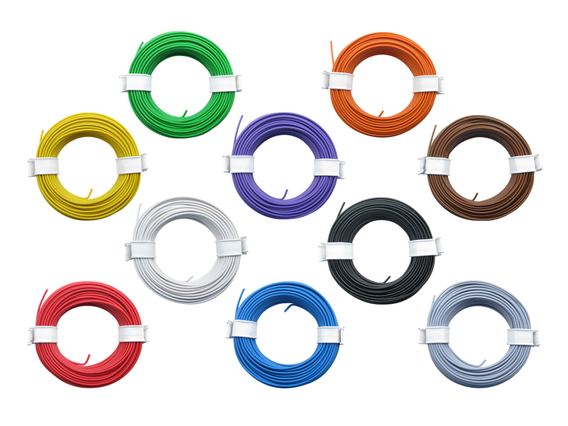 10 Meter Ring Miniaturkabel Litze flexibel LIY 0,25mm² diverse Farben